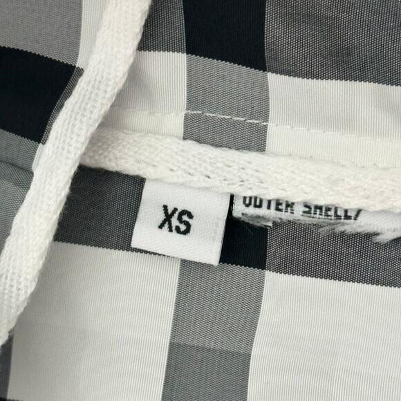 Jane Post Taffeta Buffalo Check Double Breasted Trench Rain Coat (XS) - Picture 14 of 14